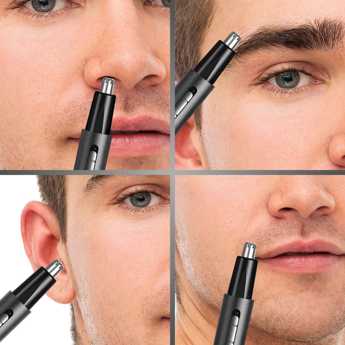 AG Neustrimmer & Wenkbrauwtrimmer - Vrouwen & Mannen - Zwart