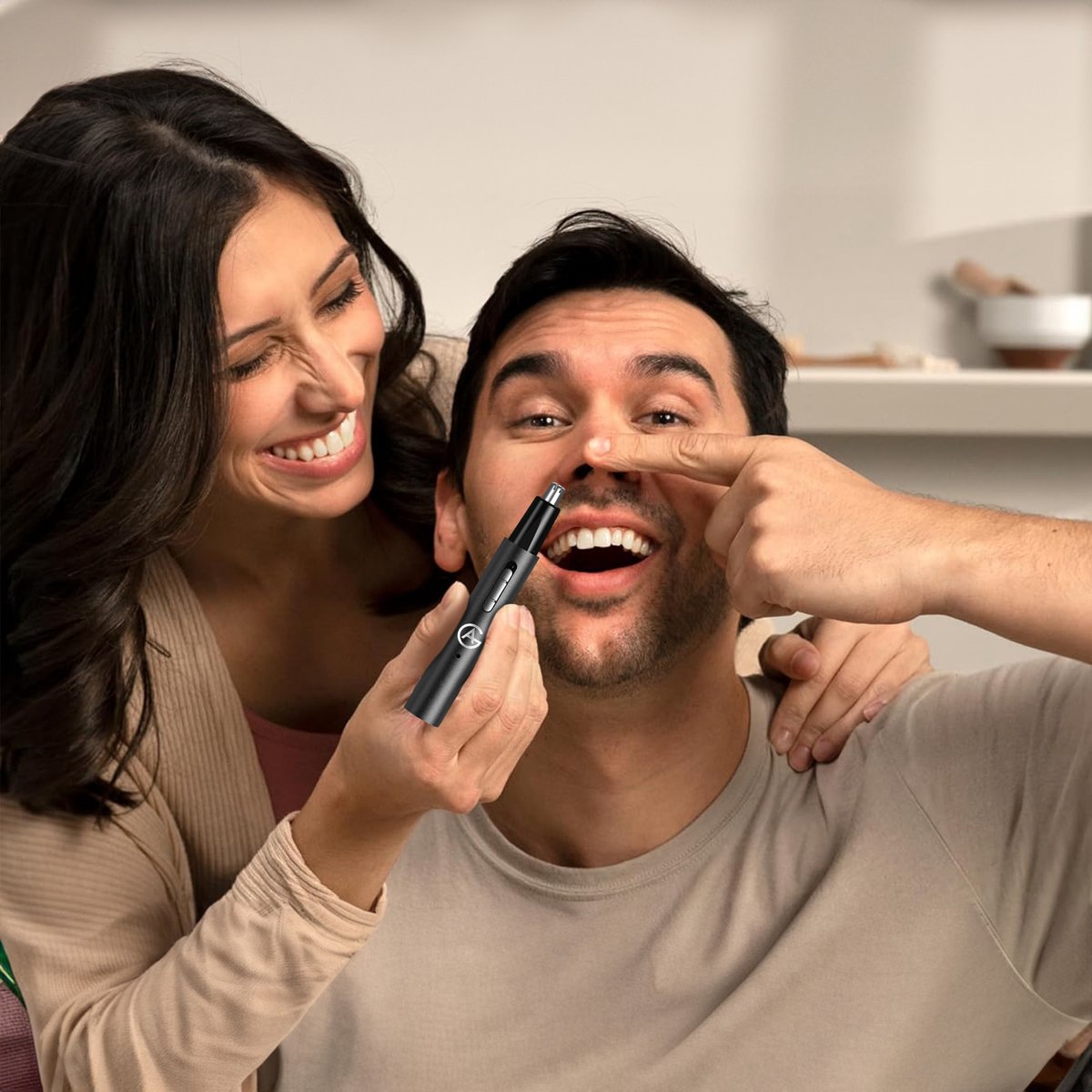 AG Neustrimmer & Wenkbrauwtrimmer - Vrouwen & Mannen - Zwart