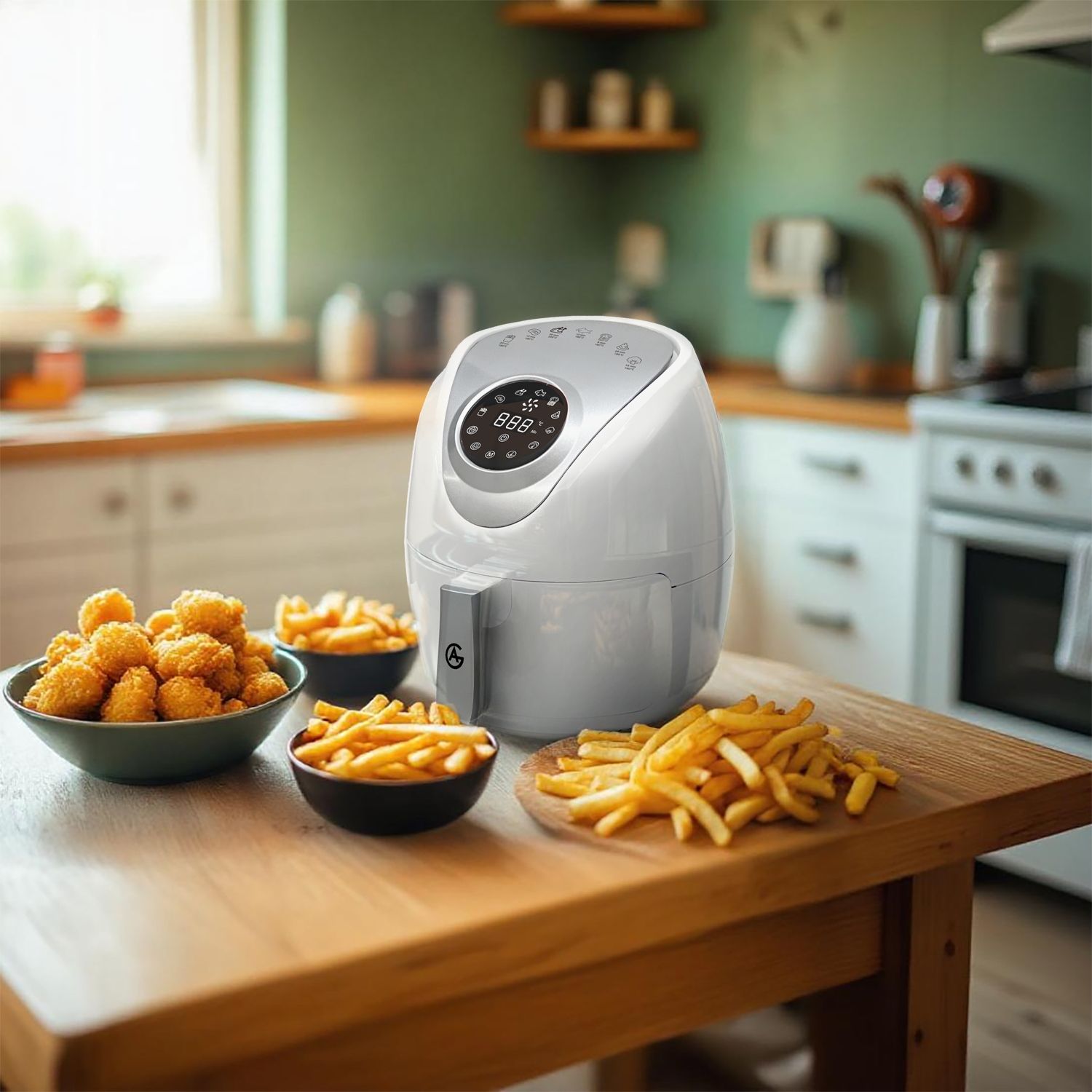 AG Airfryer Compact - White- Tot 4 Personen