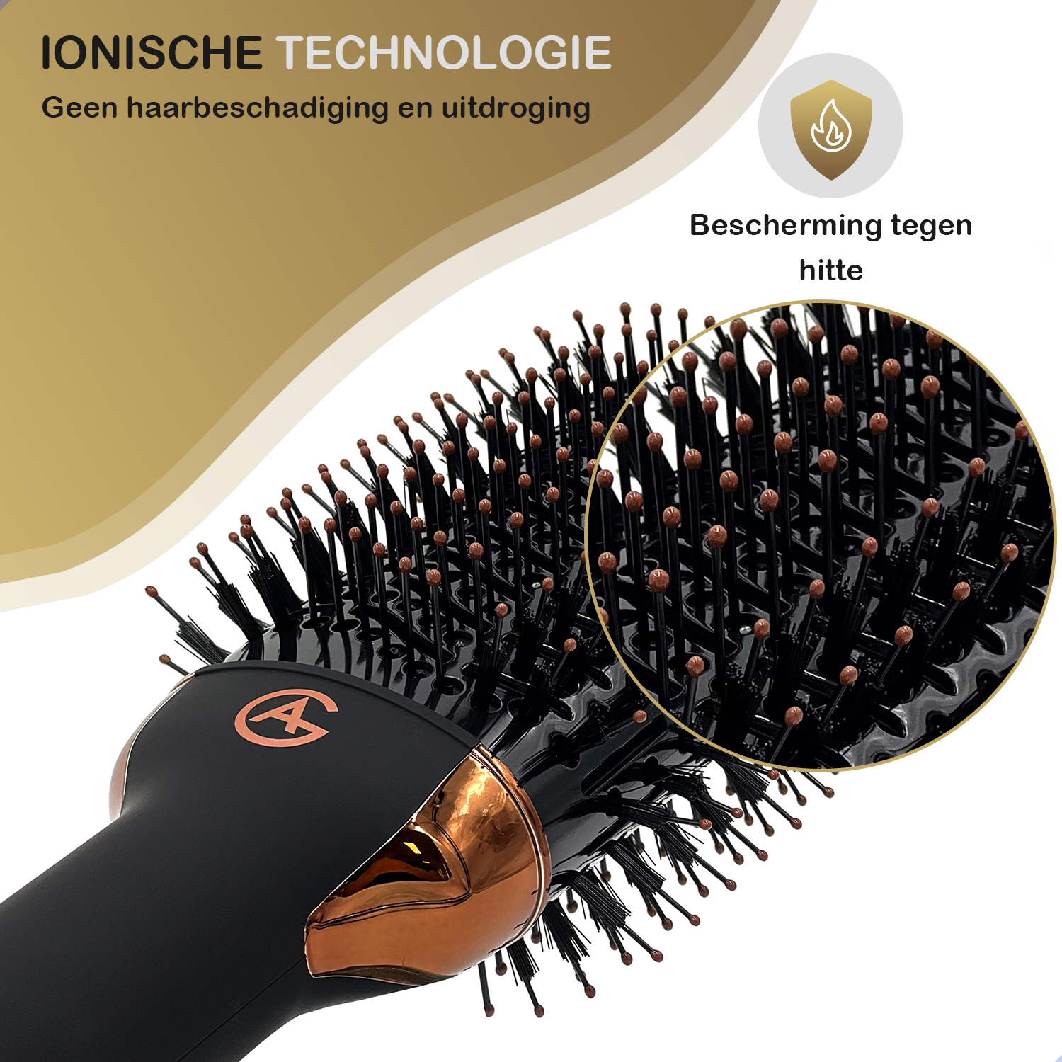 AG Premium Fohnborstel. Gold. 1000w.