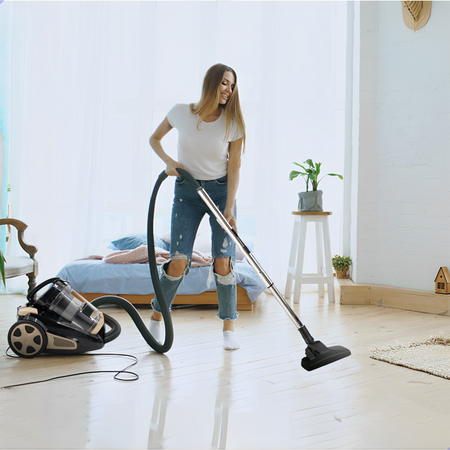 AG Stofzuiger zonder Zak - Extra Lang Snoer, Tot 9 Meter Actieradius