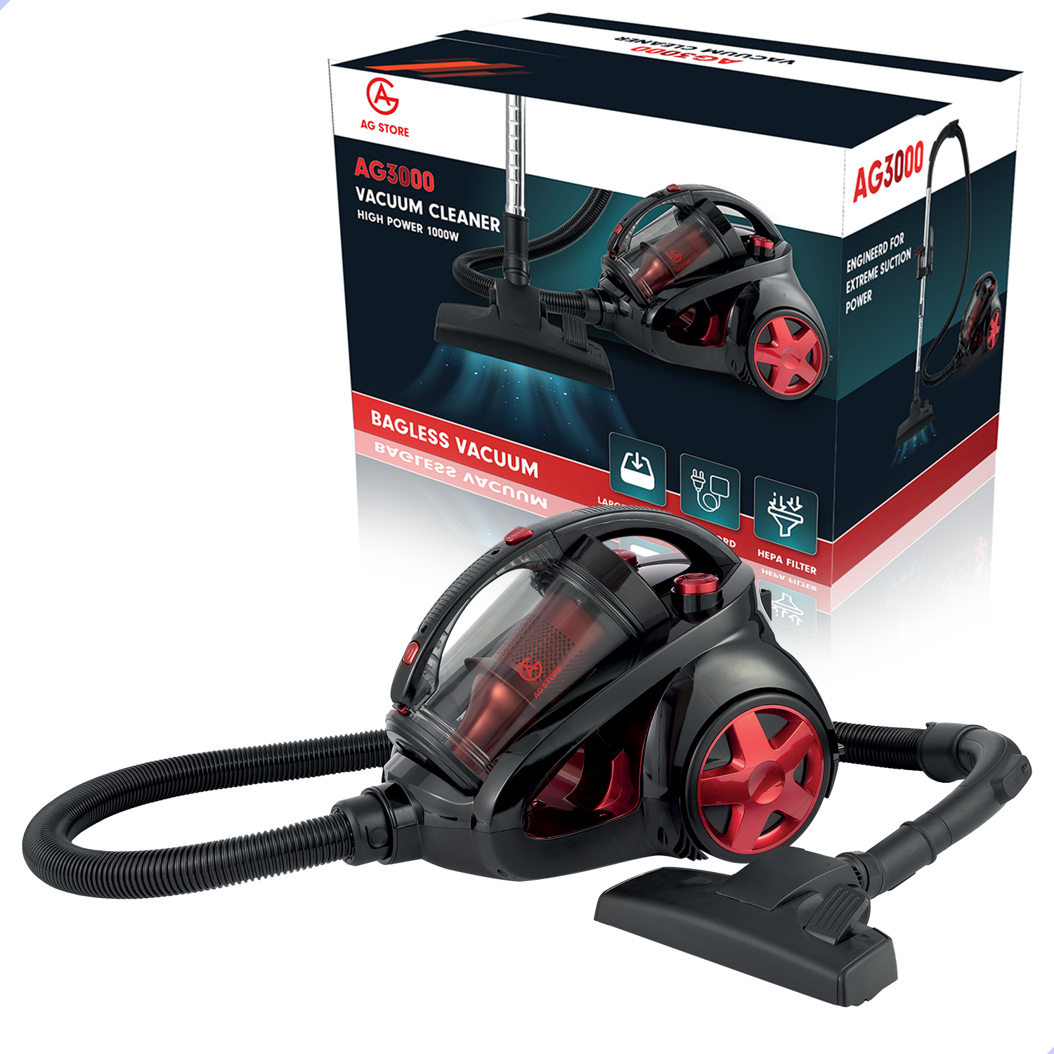 AG Stofzuiger Ook voor dierenharen - Zonder Zak