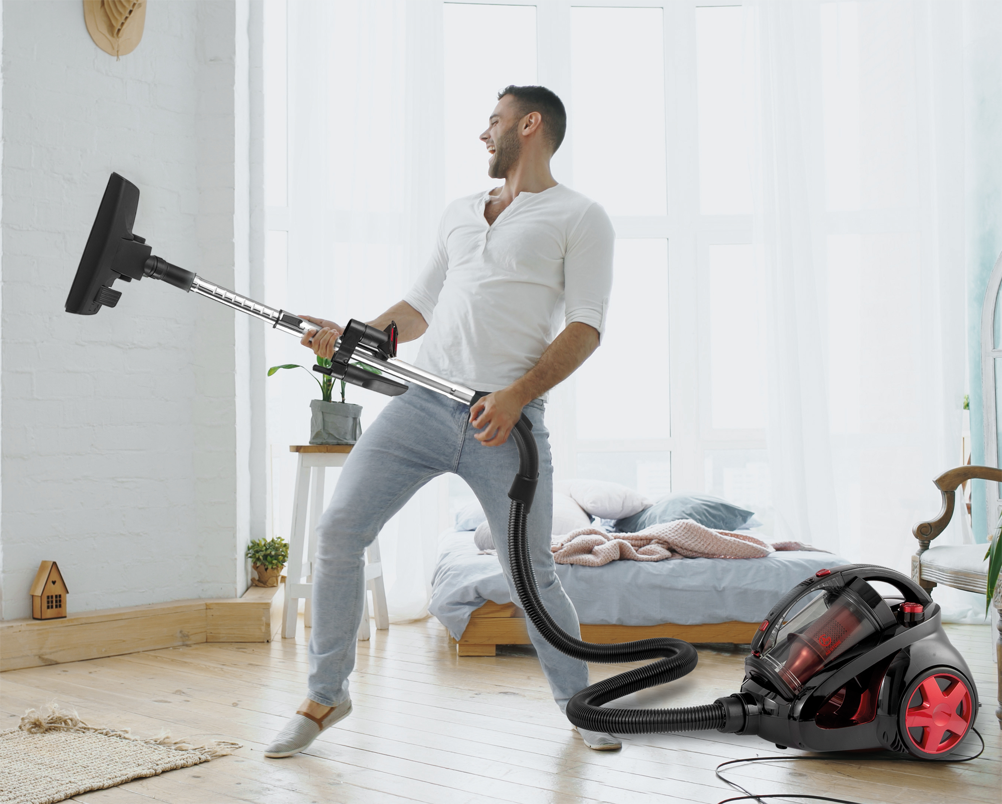 AG Stofzuiger Ook voor dierenharen - Zonder Zak