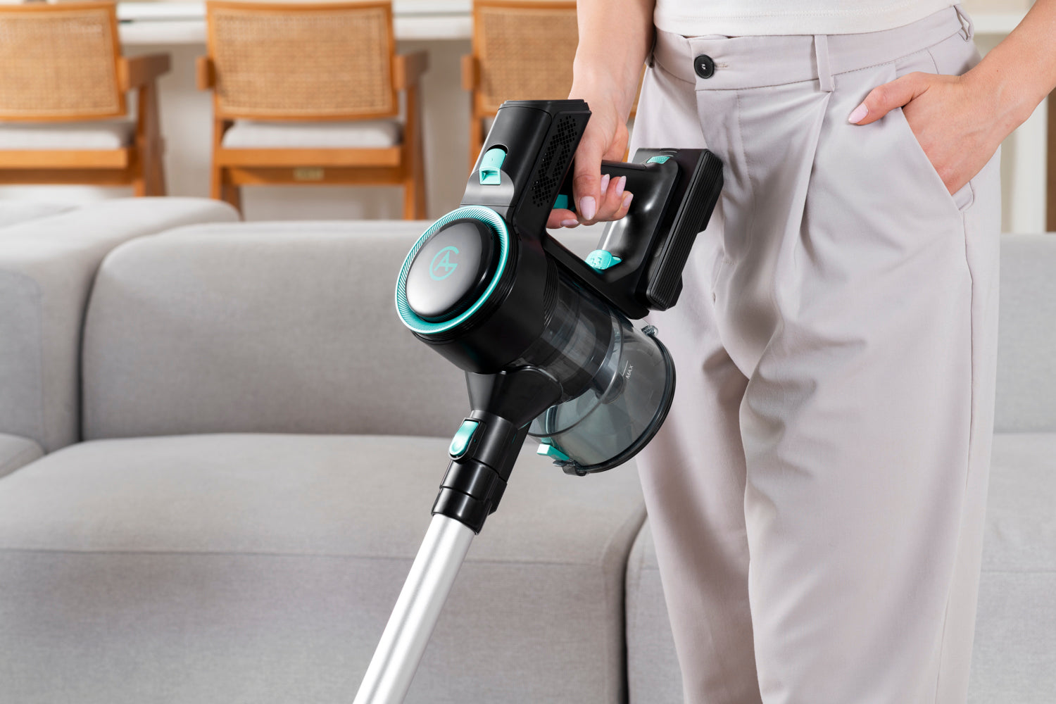 AG Steelstofzuiger. Frosted Green.