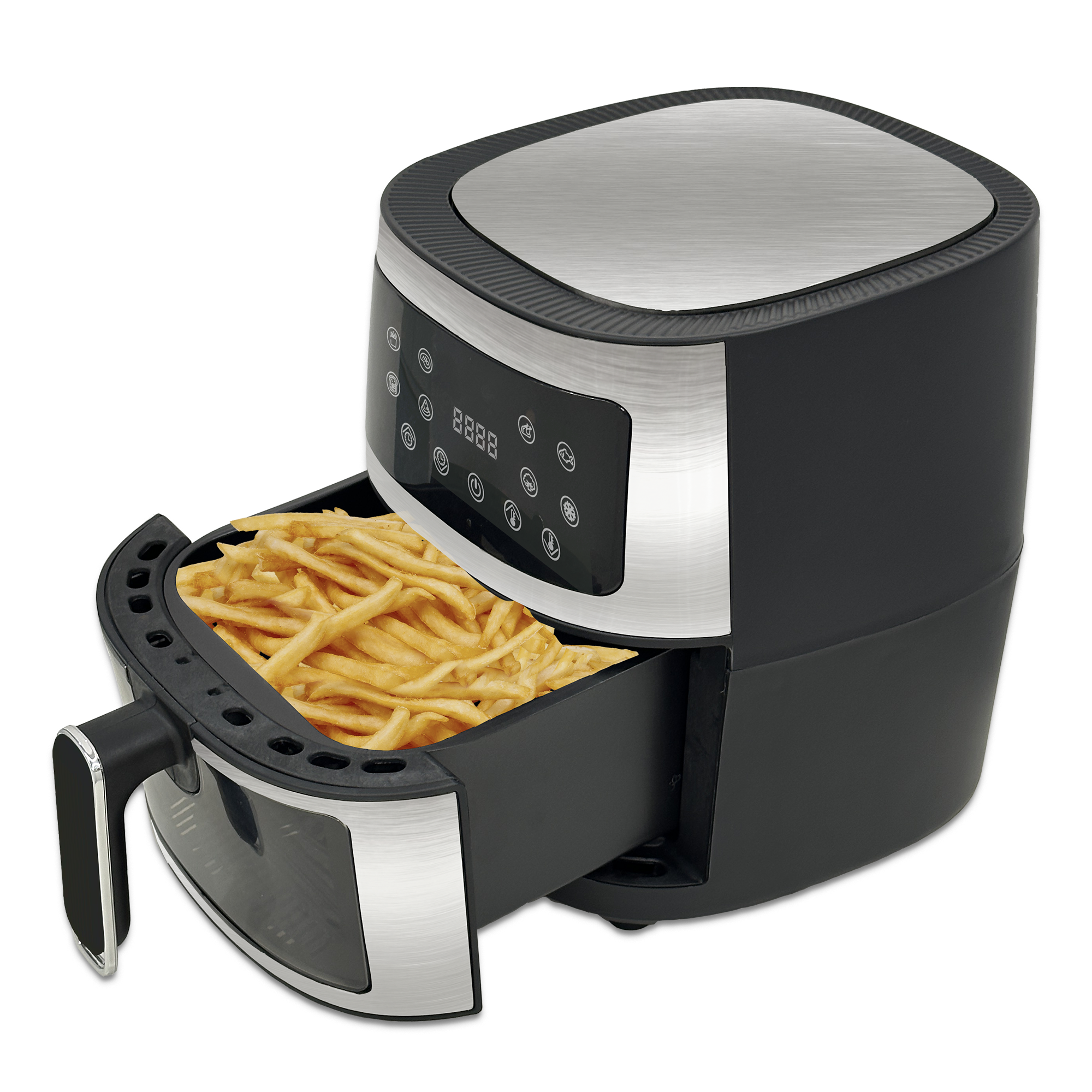 AG Airfryer XL Silver– Tot 6 personen
